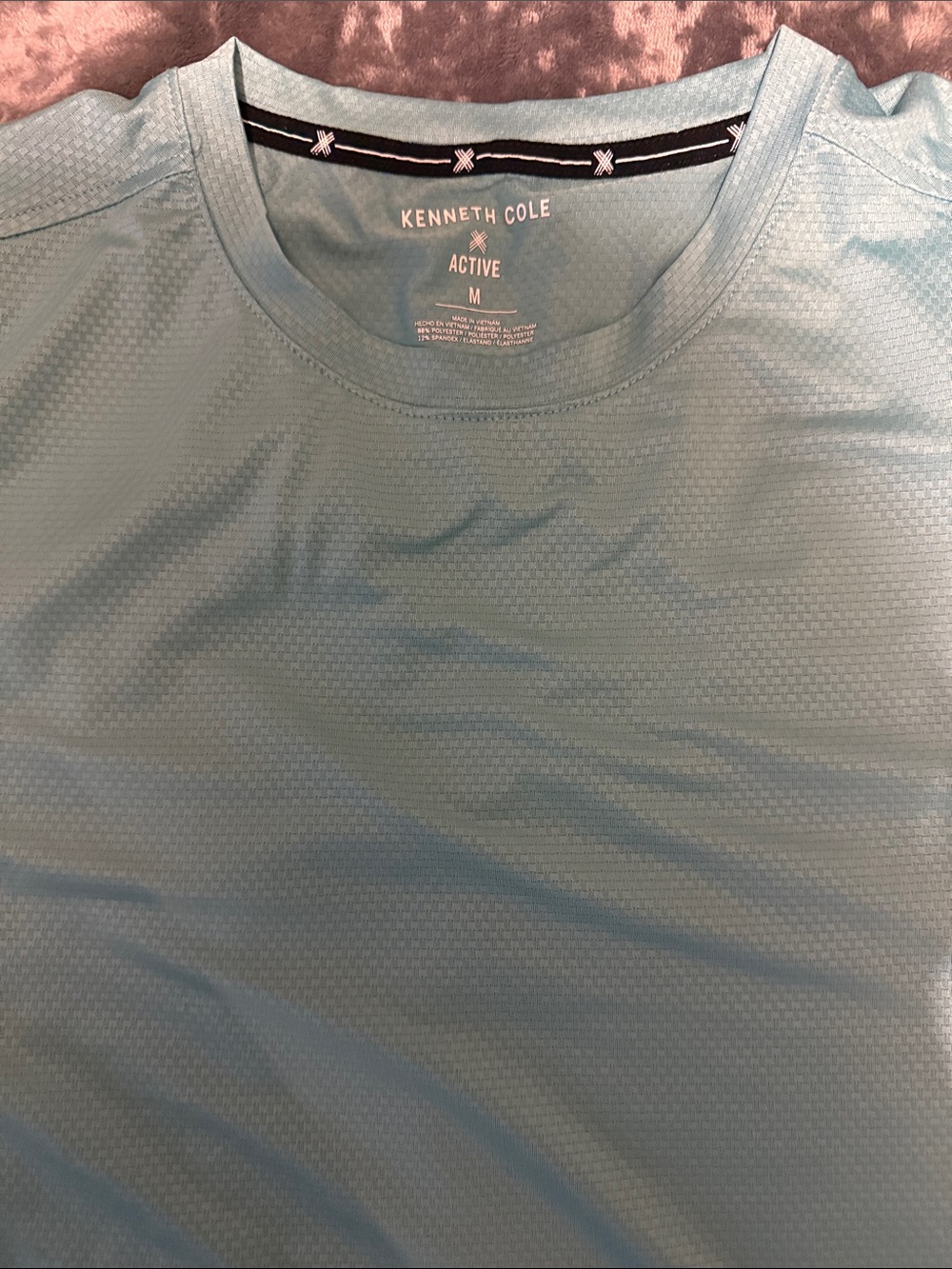 Kenneth Cole Light Blue Performance Short-Sleeve Tee